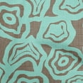 thumbnail image 1 of oneOone Velvet Turquoise Blue Fabric Abstract Floral Sewing Craft Projects Fabric Prints By Yard 58 Inch Wide, 1 of 4