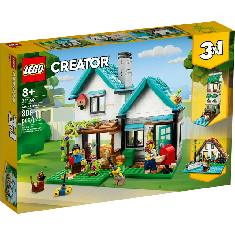 Alcatraz Island terrorisme Lærerens dag LEGO Creator 3 in 1 Cozy House Toy Set 31139, Model Building Kit with 3  Different Houses plus Family Minifigures and Accessories, Gift for Kids,  Boys and Girls - Walmart.com
