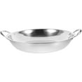 thumbnail image 2 of Wok de doble mango de acero inoxidable para el hogar, olla de cocina para acampada, utensilio de cocina, 2 of 5