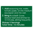 thumbnail image 4 of Great Value Spaghetti Sauce Mix, 1.37 oz, 4 of 9