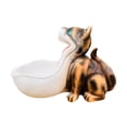 thumbnail image 1 of Cuenco para dulces, cuenco grande, escultura de boca, contenedor para artículos diversos, decoración de mesa de entrada Gato marrón, 1 of 9
