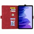 thumbnail image 5 of Dteck Wallet Case for iPad Mini 6th Gen 2021(8.3"), Embossed Butterfly Floral PU Leather Shockproof Soft TPU Inside With Pen Holder Card Slots Flip Stand Cover for iPad Mini 6 2021 8.3 inch, Red, 5 of 6