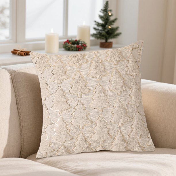 Christmas Pillowcase 17.71x17.71in Used For Christmas Decoration Winter Holiday Decoration Pillow Cover Suitable For Home Sofas