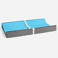 thumbnail image 5 of Bacati - Love Aztec Black/Aqua Neutral Quilted Changing Pad Cover, 5 of 9