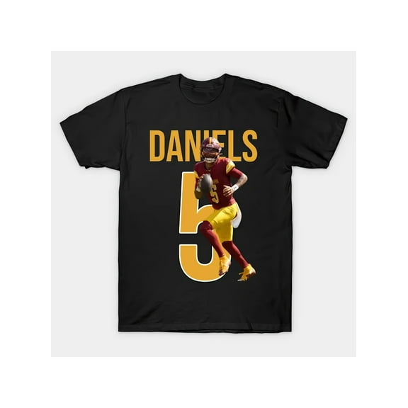 Jayden-Daniels Men'S Retro Graphic T-Shirt - 220g Pure Cotton, Round Neck, Short Sleeve, Geometric Print, Soft & Breathable, All-Season Comfort, Retro T Shirt