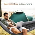 thumbnail image 4 of Hammock Nylon Portable Travel Camping Hammock,Black/Gray, 4 of 6