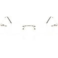 thumbnail image 1 of Unisex Optical Eyewear - Oval Shape, Metal Rimless, Shiny Gunmetal, 1 of 4