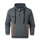 thumbnail image 3 of MHFRRA Sudadera con Capucha y Bolsillo para Hombre, de Color Liso, Forrada, Cómoda y Casual, para Invierno Gris oscuro, 3 of 5