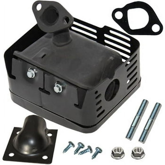Honda GX160, GX200 muffler with shield and mounting hardware