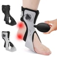 thumbnail image 1 of Meileang Plantar Fasciitis Night Splint with Inflatable Airbag Adjustable Tendonitis Relief Night Splint Foot Drop Brace Support Orthotic Medical Splint for Men Women, 1 of 8