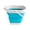 Blue, variant on Collapsible Bucket, Car Wash Buckets with Handle for Cleaning Supplies, Storage Bin Ice Tub for Fishing Beach Outdoor Camping Kitchen Gray