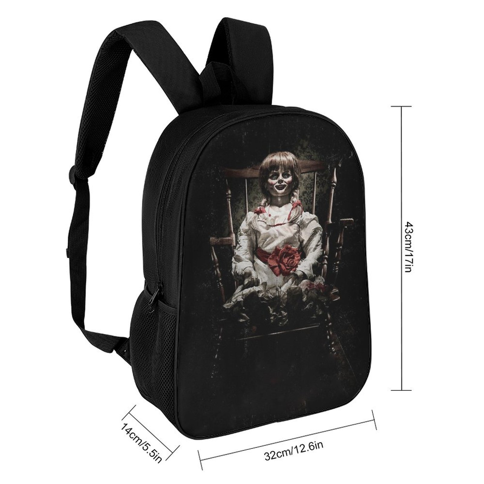 Annabelle Backpack, Horror Movie School Backpack, Large  display picture 2
