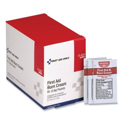 First Aid/Burn Cream Packet, 0.9 g, 12 per Box | Bundle of 5 Boxes