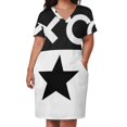 thumbnail image 3 of Vestido Verosika Duffle con bolsillos sueltos, vestido de fiesta para mujer, elegante vestido de noche de lujo para mujer., 3 of 7