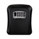 thumbnail image 3 of Caja de almacenamiento con cerradura de llaves, organizador de gabinete de llaves, caja de cerradura de seguridad, caja de seguridad combinada Negro, 3 of 9