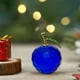 thumbnail image 4 of Adorno Navideño de Manzanas Facetadas de Cristal Azul | Figuras Coleccionables para Decoración Navideña | 8,5 X 7 X 6 Cm | Dcc250811001Bu, 4 of 6