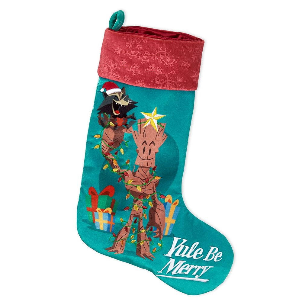 Disney Rocket Raccoon and Groot Holiday Stocking – Guardians of the ...