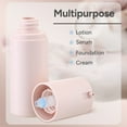 thumbnail image 6 of Lulupack 1 oz Airless Pump Bottles, Travel Lotion Container, Skincare Containers for Moisturizer(Plastic, Pink Matte, 3Pcs), 6 of 8