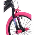 thumbnail image 3 of Kent Sparkles Bicycle, 18" Wheels, Child Ages 6+, Black and Pink, 3 of 13