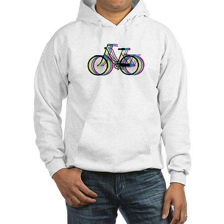 ^^cafepress Men's Colorful Bicycle Hoodi