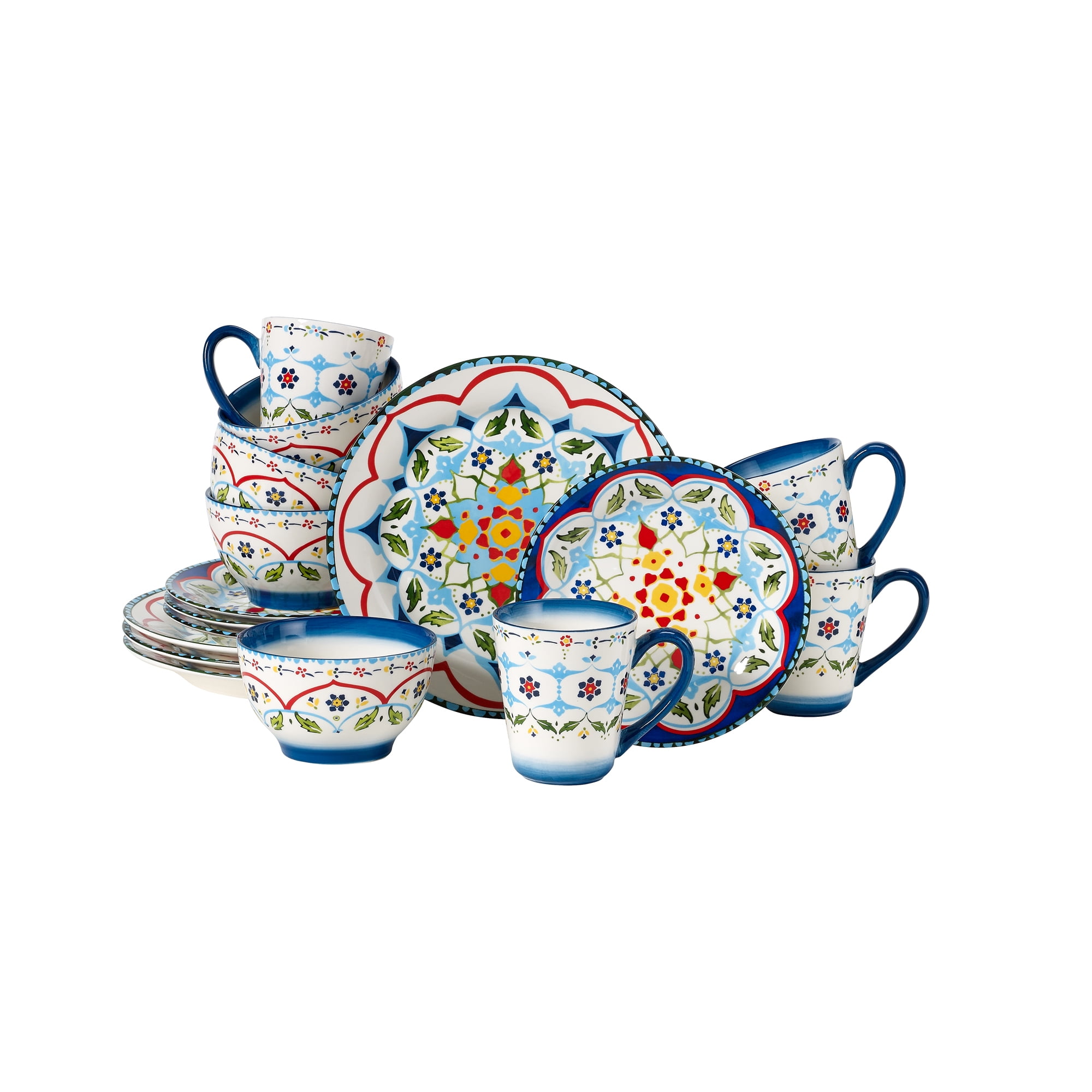 Over and Back 16 Piece Tuscany Dinnerware Set