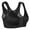Black, variant on Curyon Women's Front Closure Posture Bra Wireless Comfy Unpadded Full Coverage Back Support Bras,40D