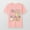 Pink-1, variant on FamilyThread Toddler Boys Girls Short Sleeve T Shirts Kids Summer Colorful Tops Letter Printed Crewneck Tees Fashion Tops Casual Tees For 1-9Y