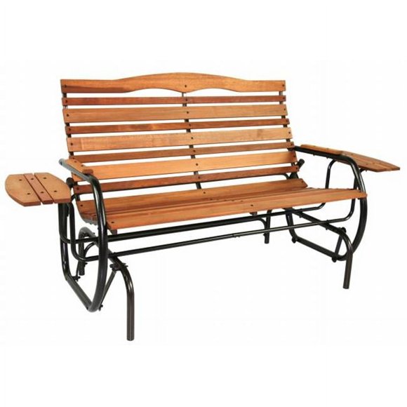 Jack Post Corporation CG-12Z 71 in. X 30 in. X 37 in. Wood Glider With Tray