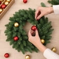 thumbnail image 6 of Christmas Wreath Artificial Pine Greenery Wreath 18 Inch Large - Christmas Decorations Wreath for Front Door Outdoor Evergreen Holiday Xmas Wreath Christmas Door Wreath, 6 of 8