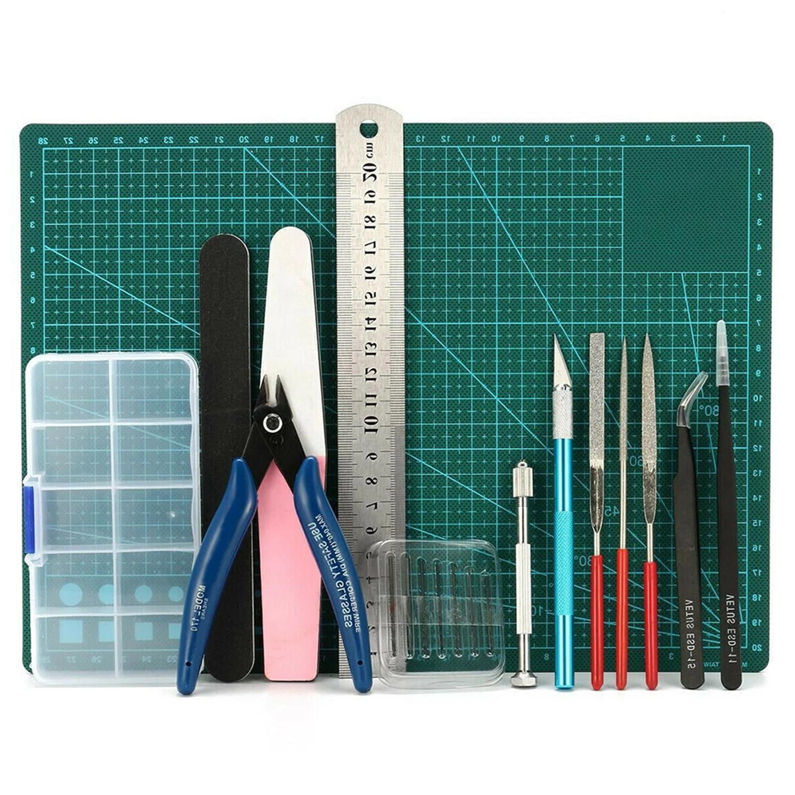 DIY Modeler Basic Tools Craft Set Hobby Model Building Kit Grinding Accessories 