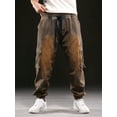 thumbnail image 5 of Ruiatoo Men's Denim Work Cargo Pants Outdoor Loose Hip Hop Big & Tall Jeans with Cargo Pockets Retro(5112,Size 3XL), 5 of 5
