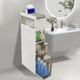 thumbnail image 3 of Miumaeov 4 Tier Bathroom Floor Cabinet Drawers Organizer Storage Cabinet Toilet Paper Holder, 3 of 23