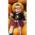 thumbnail image 3 of WIBACKER Newborn Baby Girl My 1st Halloween Skirt Outfit, Infant Pumpkin Dress, Toddler Romper Tutu Skirt Headband Set, 3 of 8