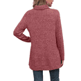 thumbnail image 5 of Solid Fall Sweaters For Women Long Sleeve Side Split High Low Hem Relaxed Fit Tops Turtleneck Ribbed Knit Tunic Pullover, 5 of 5