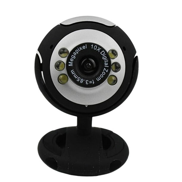 Cámara web USB HD 10X con clip, cámara micrófono para PC, computadora portátil, escritorio, video, grabación de llamadas , reducción de