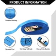 thumbnail image 4 of Unique Bargains Ratchet Tie Down Straps Adjustable 800kg 1000cm/393.70" 1 Pcs Blue, 4 of 7
