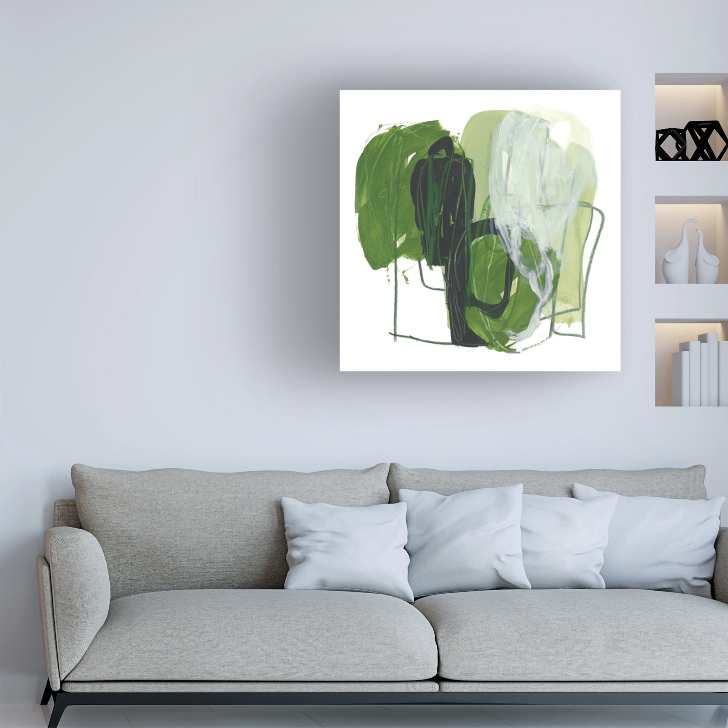 June Erica Vess 'Jade Schematic VI' Canvas Art