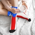 thumbnail image 7 of Men's Pr Puerto Rico-Flag Novelty Athletic Socks Women's Digital Printing Funky Patterned Crew Socks, 7 of 7