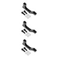 thumbnail image 2 of Guardoinrt Durable Bicycle Bike Disc Brake Mount Adapter Reliable Caliper PM to IS Conversion Black Rear 3Set, 2 of 6