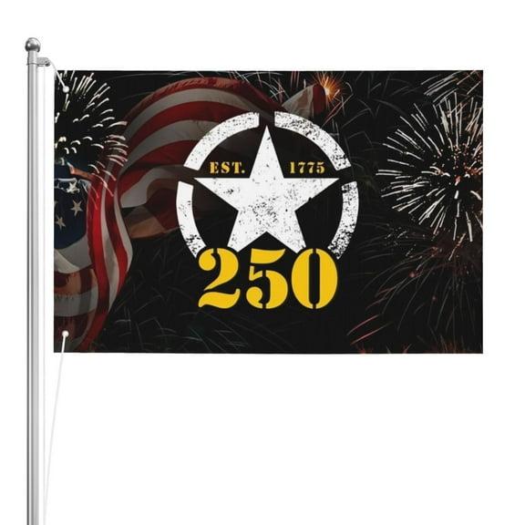 U.S. Army Celebrating 250 Years Double Sided Flag 2x3ft For Home/Company/Indoor Outdoor Decoration Flag 100% Polyester Banner