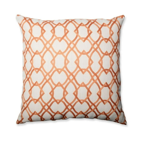 24 5 Forget Me Knots Tangerine Indoor Decorative Throw Pillow