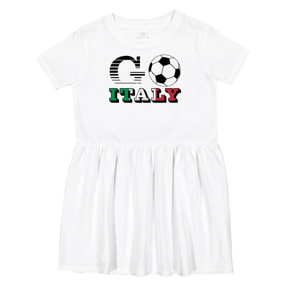Inktastic Go, Italy Soccer, Football Girls Toddler Dress
