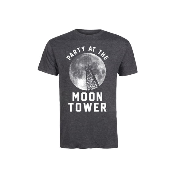 Instant Message - Party At The Moontower - Men's Short Sleeve Graphic T-Shirt