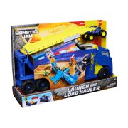 Monster Jam Launch & Load Launcher 2-in-1 Hauler Playset for Kids 3 and up