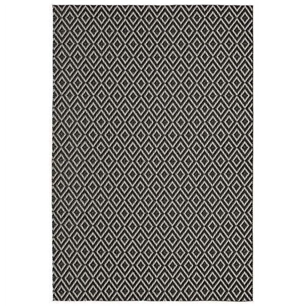Home Dynamix  Tripoli Lydia Indoor/ Outdoor Area Rug Charcoal/Cream 7'10"x10'2" 8' x 10'