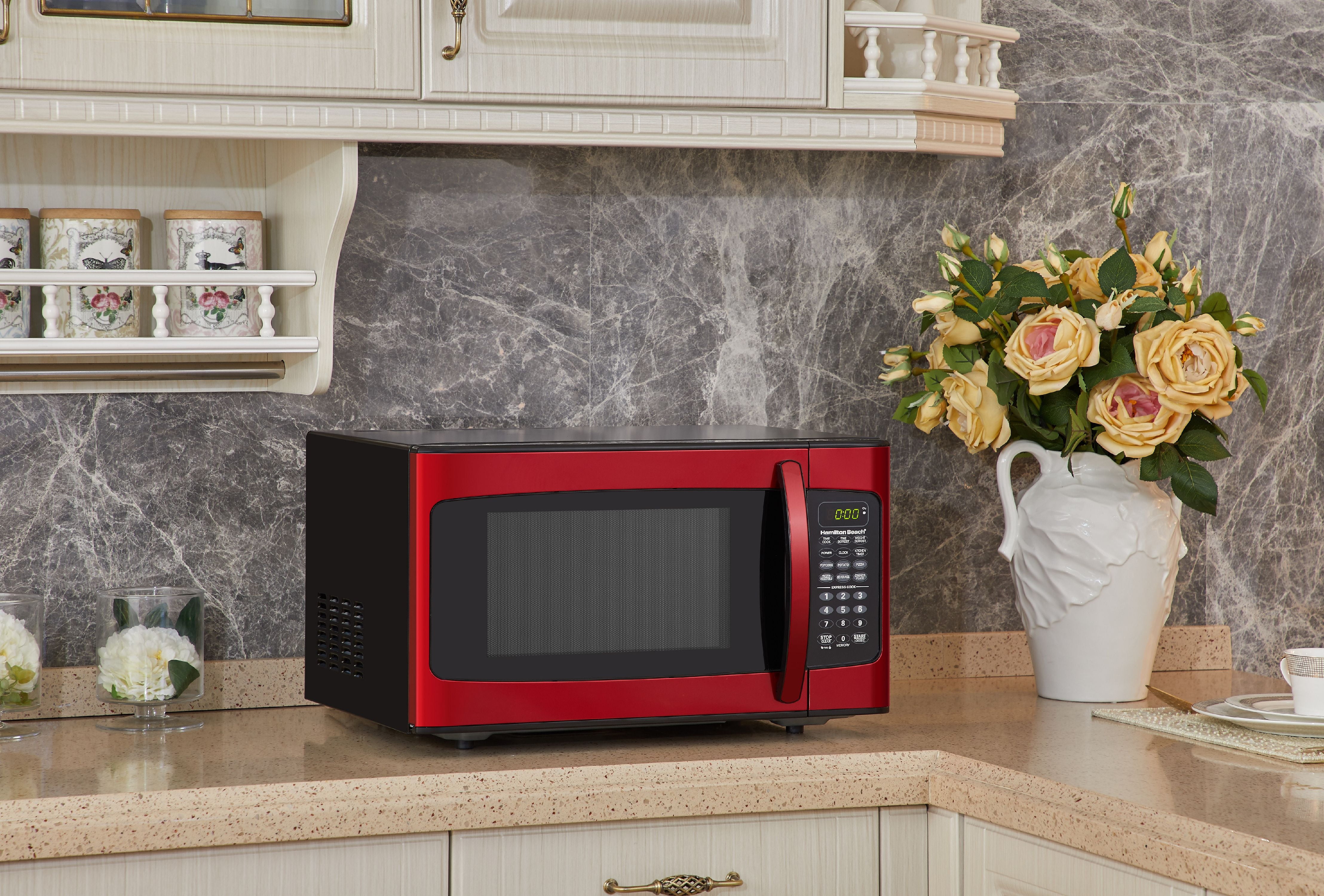Buy Hamilton Beach 1.1 Cu. ft. Red Microwave Online at Lowest Price in