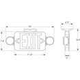 thumbnail image 4 of Compass ExtSgn EmLt,Thmp,Nic Cad,LED,3.80W CCGRC, 4 of 13