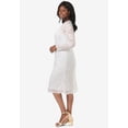 thumbnail image 3 of Jessica London Women's Plus Size Stretch Lace Shift Dress, 3 of 4