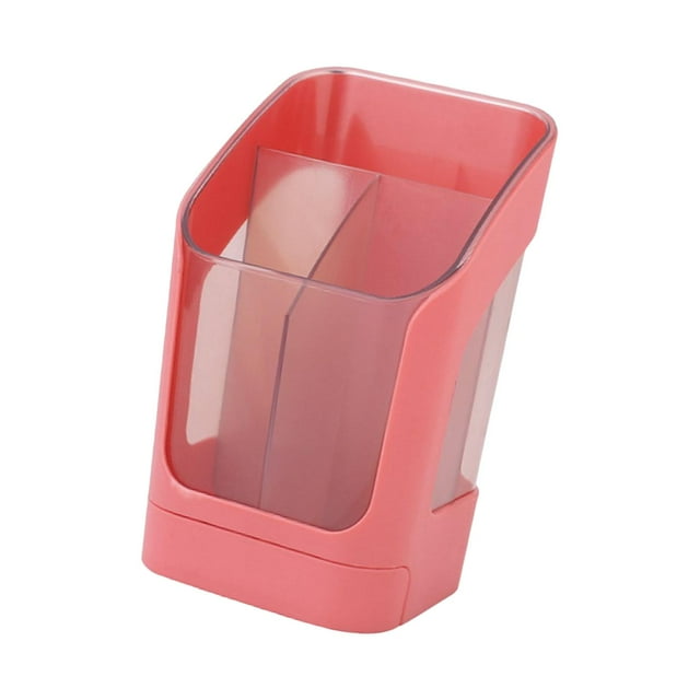 koolsoo Multipurpose Desktop Organizer Eyebrow Pencil Display Case Makeup Brush Pink