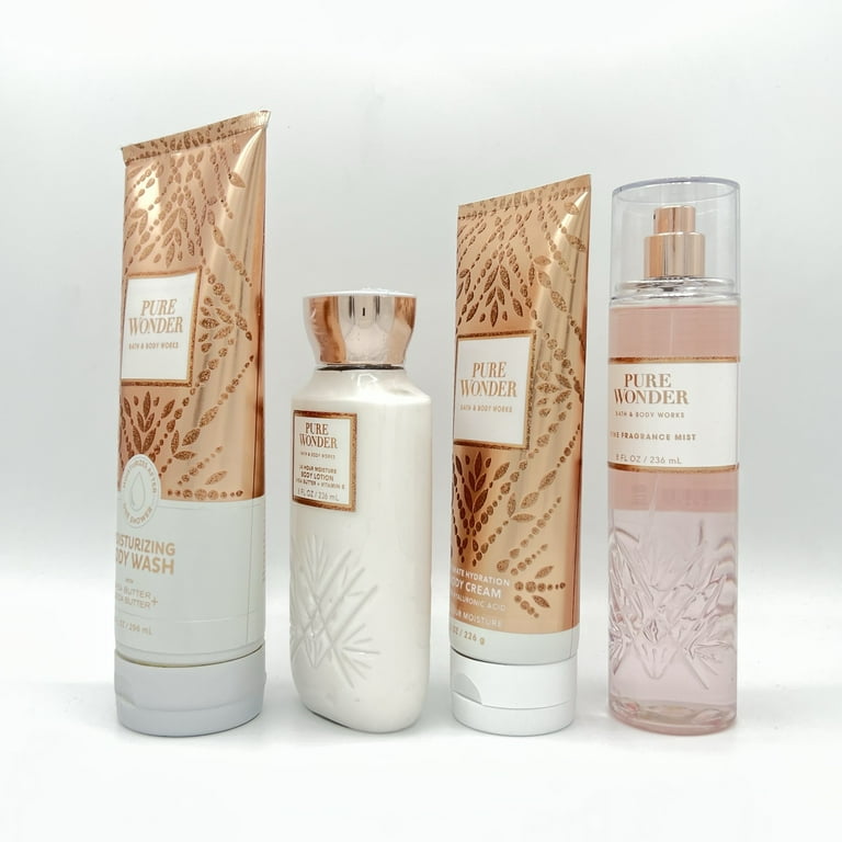 Bath & Body Works Pure Wonder 10oz Body Wash, 8oz Lotion, 8oz Body